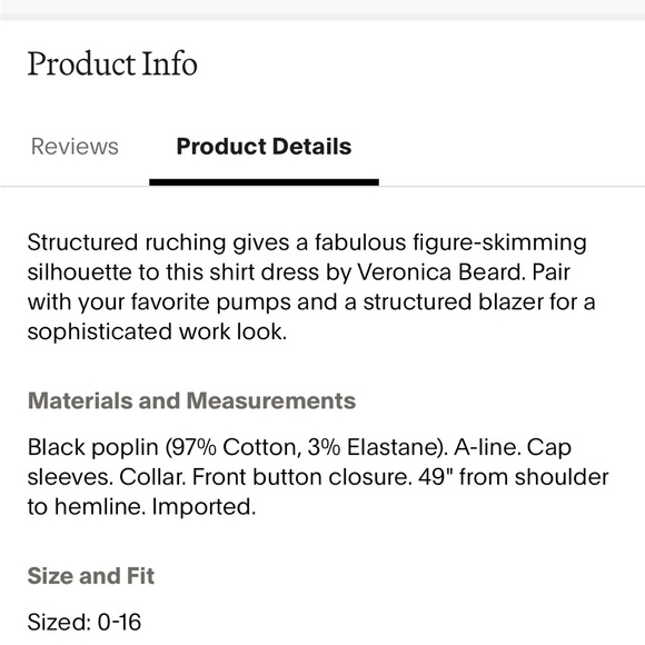 Veronica Beard Black Ruched Assymetric Button Shirtdress - Picture 5 of 12